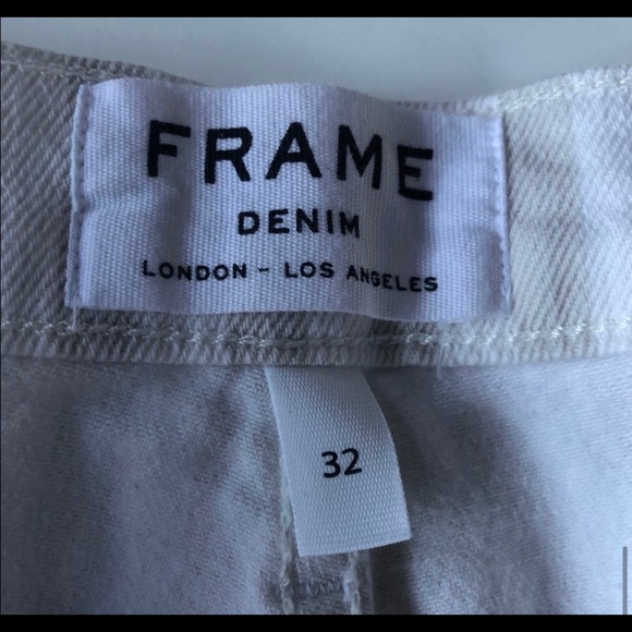 FRAME Le Bardot Flare striped high-rise jeans 32 - Picture 8 of 8